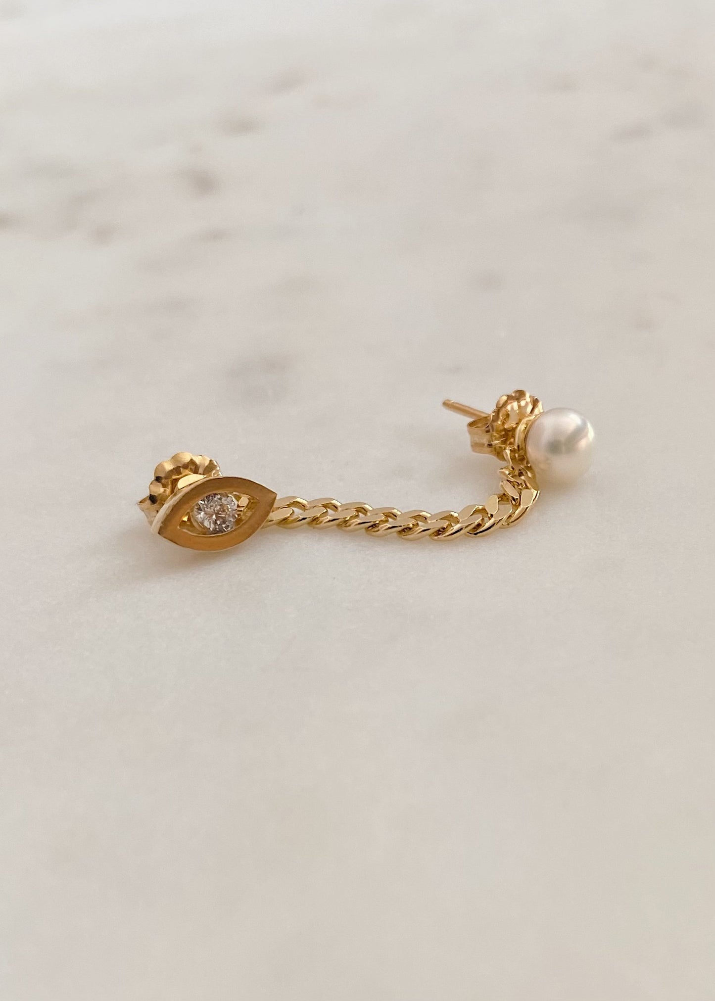 Evil eye earring