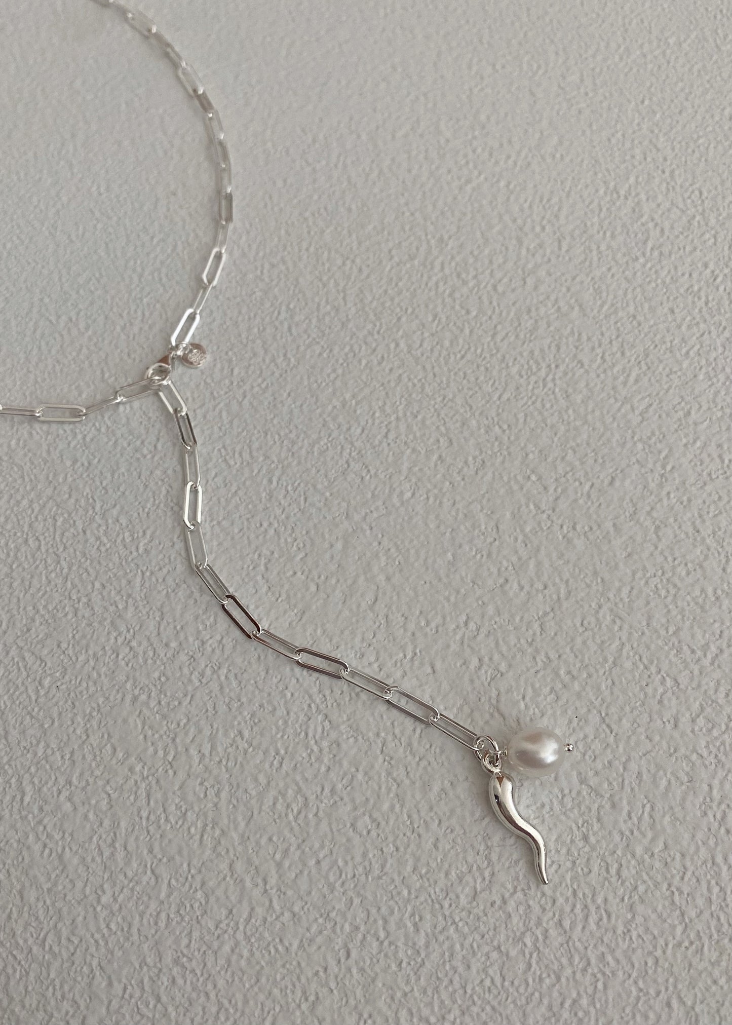 Capri paperclip necklace