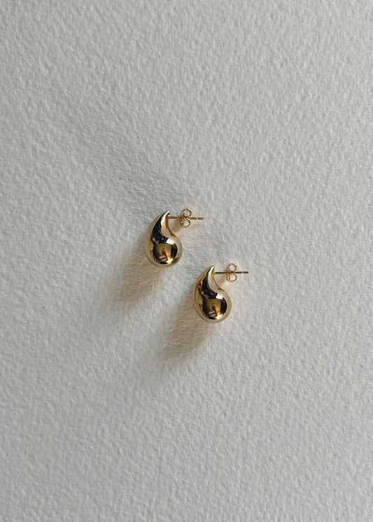 Gold drop earrings