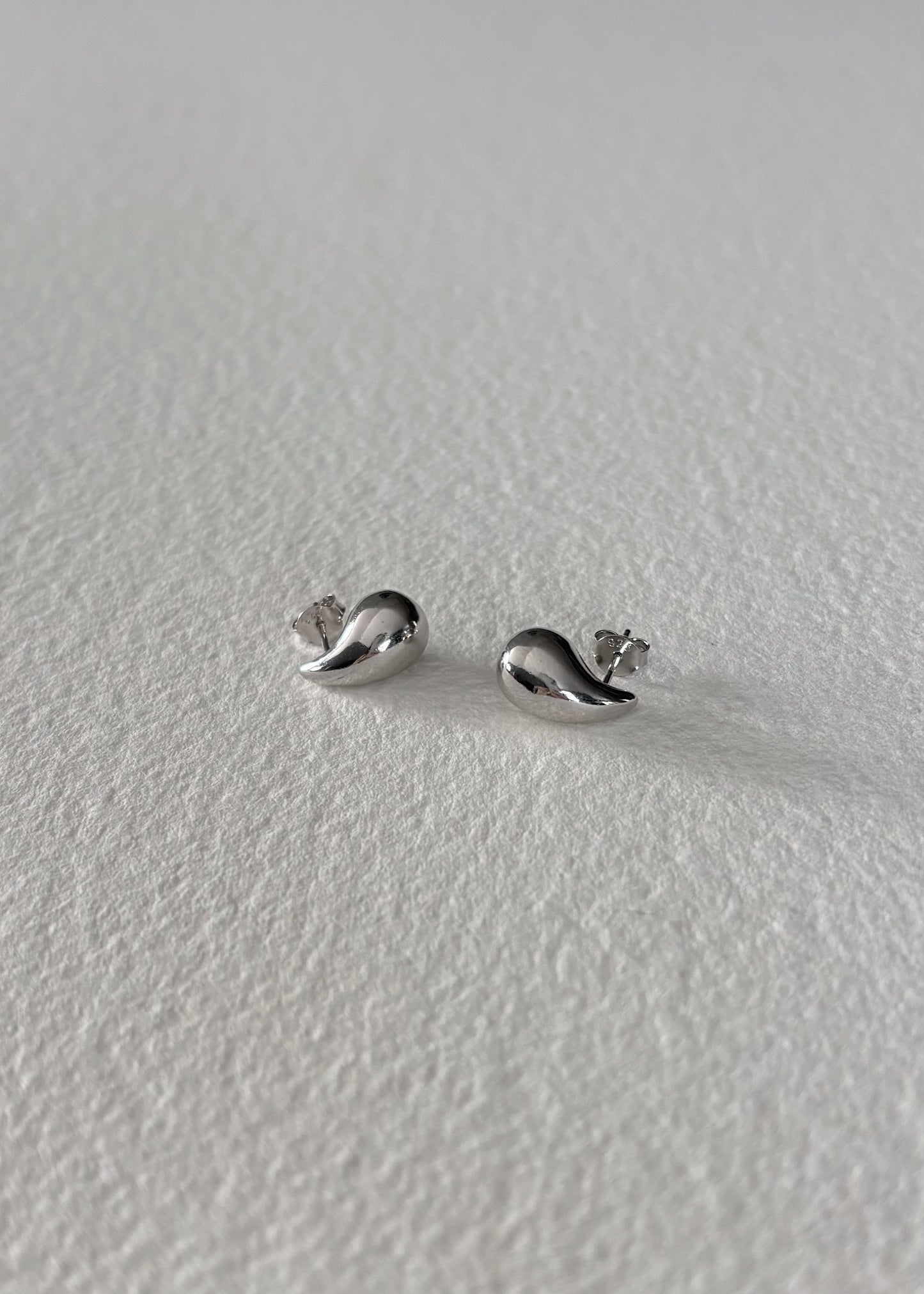 Silver teardrop earrings