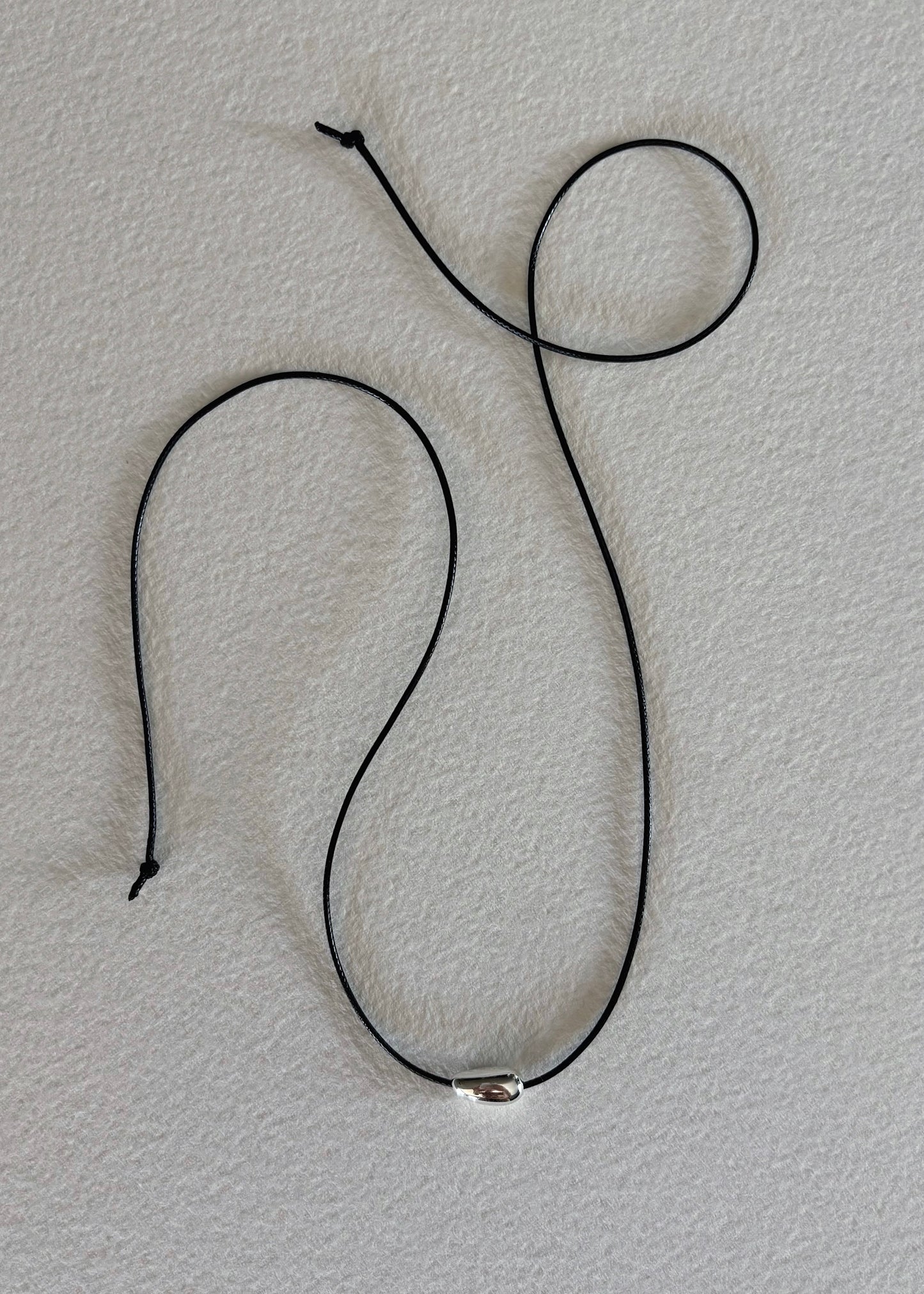 Organic silver necklace