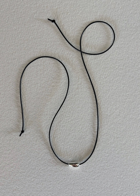 Organic silver necklace