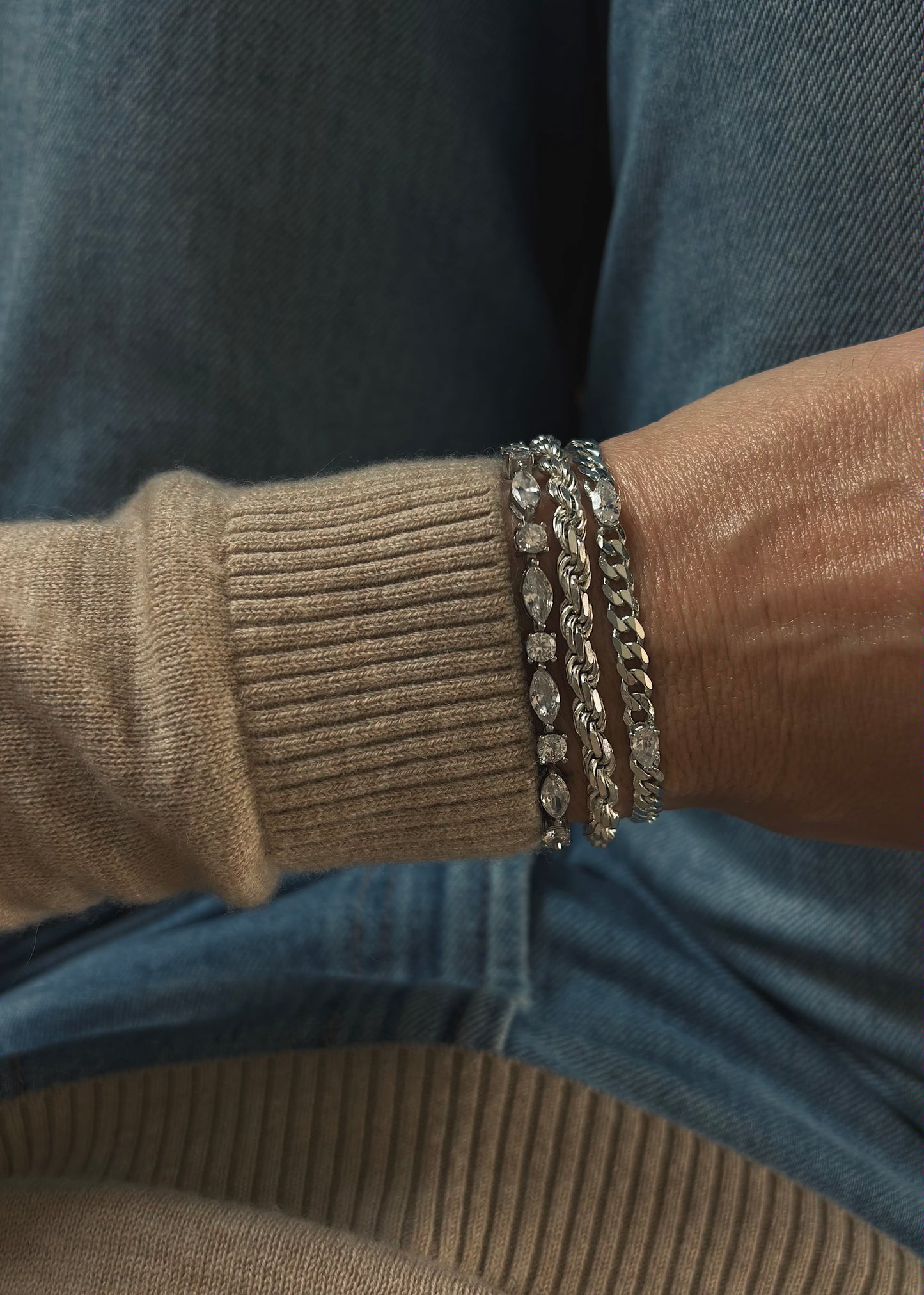 Nuria bracelet silver