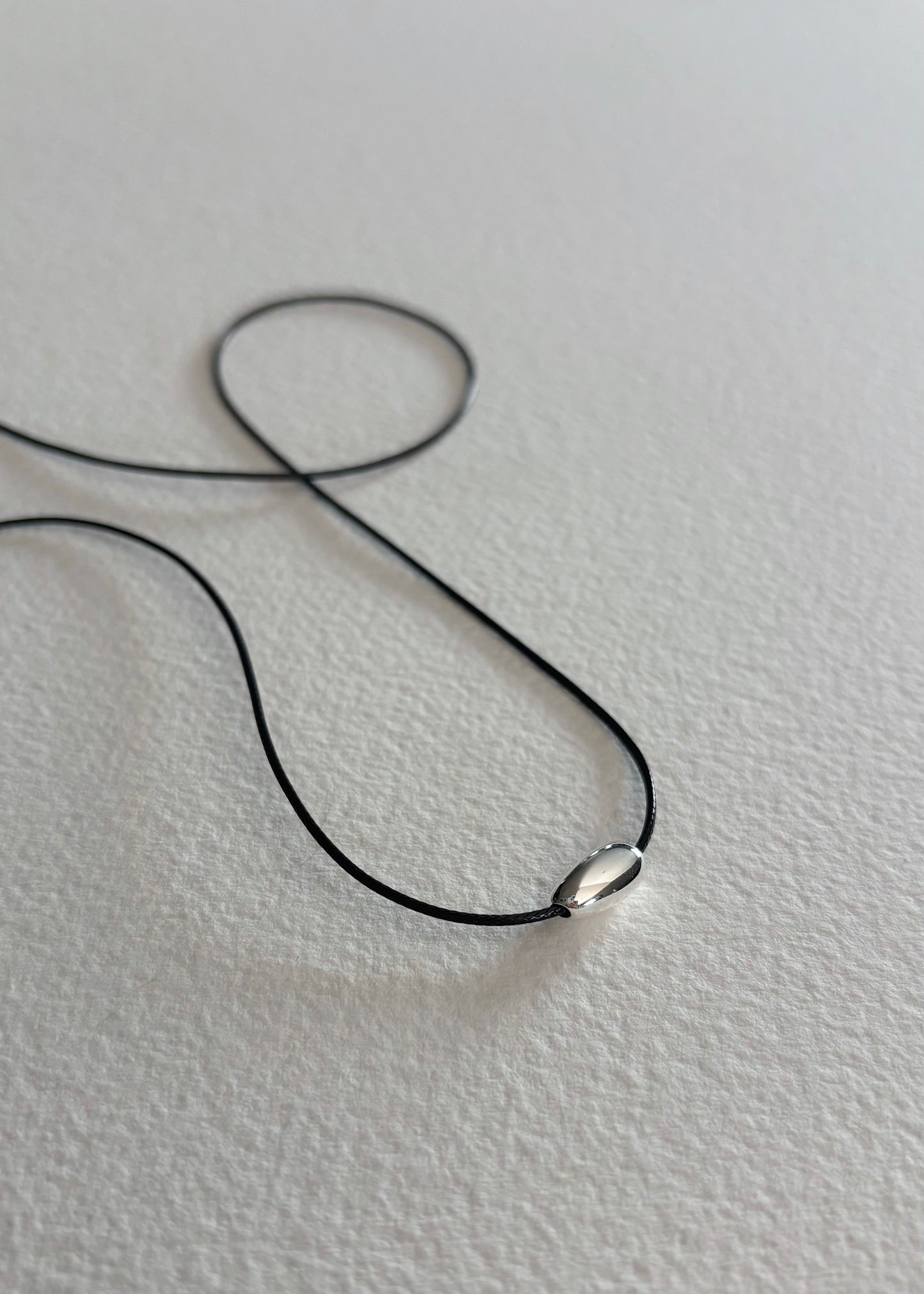 Organic silver necklace