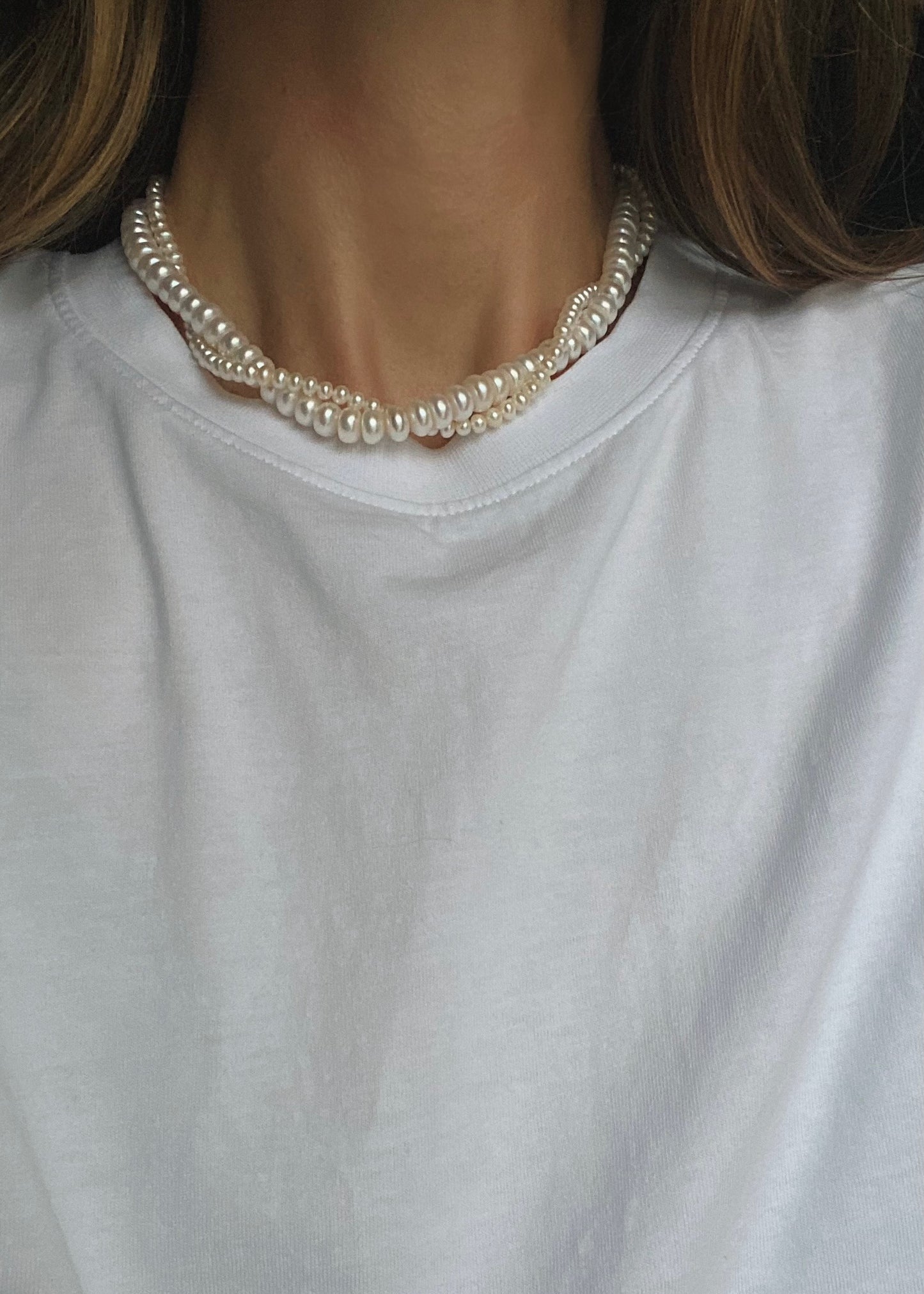 Wild love pearl necklace